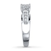 Thumbnail Image 3 of Previously Owned Engagement Ring 1 ct tw Princess-cut Diamonds 14K White Gold - Size 9.75