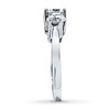 Thumbnail Image 3 of Previously Owned 3-Stone Diamond Engagement Ring 2 ct tw Round-cut 14K White Gold - Size 4