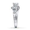 Thumbnail Image 2 of Previously Owned Diamond Engagement Ring 5/8 ct tw Round-cut 14K White Gold - Size 4