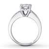 Previously Owned Diamond Engagement Ring 1-1/4 ct tw Princess & Round-cut 14K White Gold
