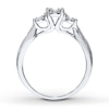 Thumbnail Image 2 of Previously Owned 3-Stone Diamond Engagement Ring 1/3 ct tw Round-cut 10K White Gold - Size 10.25