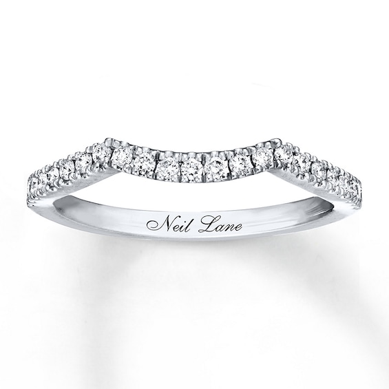 Previously Owned Neil Lane Wedding Band 1/ ct tw Round-cut Diamonds 14K White Gold