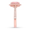 Thumbnail Image 2 of Previously Owned Neil Lane Morganite Engagement Ring 3/4 ct tw Round-cut Diamonds 14K Gold