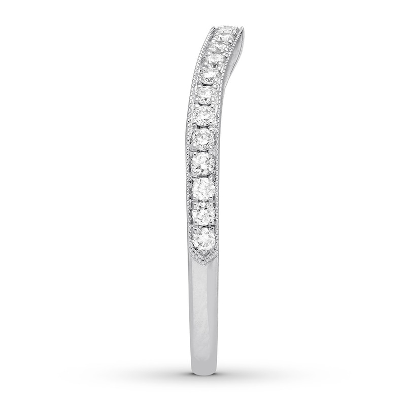 Main Image 3 of Previously Owned Neil Lane Diamond Wedding Band 1/4 ct tw Round-cut 14K White Gold