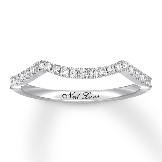 Previously Owned Neil Lane Diamond Wedding Band 1/5 ct tw Round-cut 14K White Gold