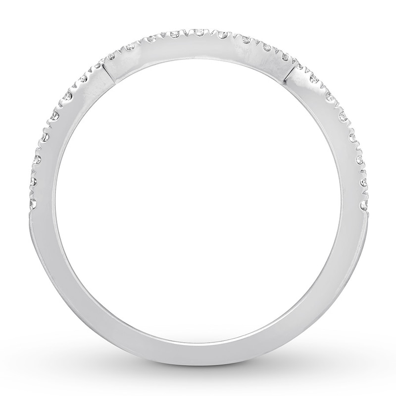 Main Image 2 of Previously Owned Neil Lane Diamond Wedding Band 1/5 ct tw Round-cut 14K White Gold
