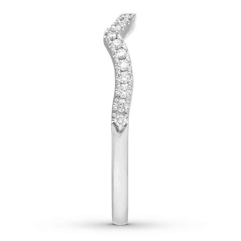 Main Image 3 of Previously Owned Neil Lane Diamond Wedding Band 1/5 ct tw Round-cut 14K White Gold