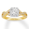 Thumbnail Image 0 of Previously Owned Neil Lane Diamond Engagement Ring 1-1/8 ct tw Round-cut 14K Two-Tone Gold