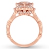 Previously Owned Neil Lane Morganite Engagement Ring 1/2 ct tw Round-cut Diamonds 14K Gold