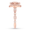 Thumbnail Image 3 of Previously Owned Neil Lane Morganite Engagement Ring 1/2 ct tw Round-cut Diamonds 14K Gold