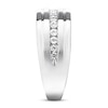 Thumbnail Image 2 of Previously Owned Men's Diamond Wedding Band 1/2 ct tw Round-cut 10K White Gold