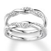 Thumbnail Image 1 of Previously Owned Diamond Enhancer Ring 1/5 ct tw Round-cut 14K White Gold