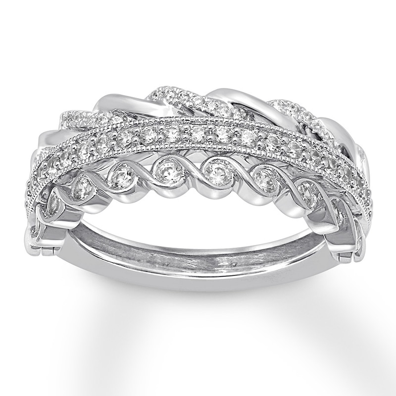 Main Image 1 of Previously Owned Diamond Convertibilities Ring 1/2 ct tw 10K White Gold - Size 7