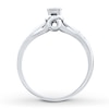 Thumbnail Image 2 of Previously Owned Diamond Ring 1/10 ct tw Round-cut Sterling Silver