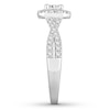 Thumbnail Image 3 of Previously Owned Diamond Engagement Ring 1 ct tw Princess & Round-cut 14K White Gold