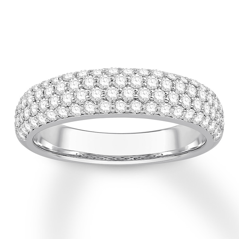 Main Image 1 of Previously Owned Diamond Anniversary Band 1 ct tw Round-cut 14K White Gold