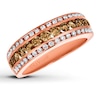 Previously Owned Le Vian Chocolate Diamonds 7/8 ct tw Round-cut Ring 14K Strawberry Gold
