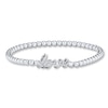 Thumbnail Image 0 of Previously Owned Love Stretch Bracelet 1/10 cttw Diamond Sterling Silver