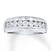 Previously Owned Men's Diamond Band 1 ct tw Round-cut 14K White Gold