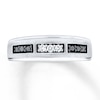Thumbnail Image 1 of Previously Owned Men's Diamond Wedding Band 1/4 ct tw 10K White Gold