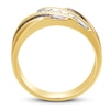 Thumbnail Image 3 of Previously Owned Men's Brown Diamond Wedding Band 1/2 ct tw Round-cut 10K Yellow Gold