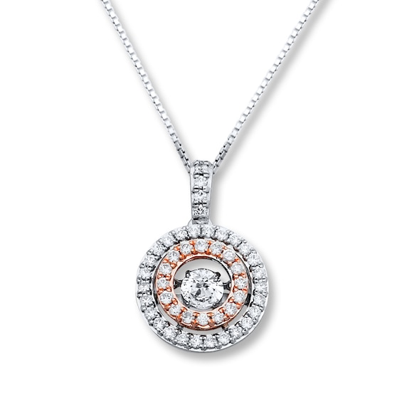 Previously Owned Unstoppable Love Necklace 5/8 ct tw 10K Two-Tone Gold