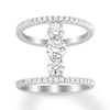 Thumbnail Image 0 of Previously Owned Diamond North South 3-Stone Ring 1-1/2 ct tw 14K White Gold
