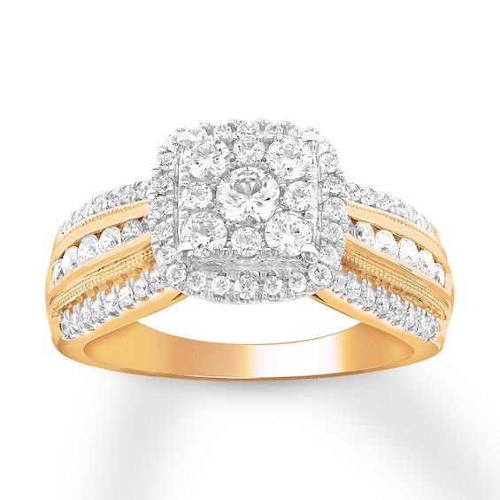 Previously Owned Diamond Engagement Ring 1 ct tw Round-cut 14K Two-Tone Gold