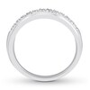 Thumbnail Image 1 of Previously Owned Diamond Wedding Band 1/20 ct tw Round-cut 10K White Gold