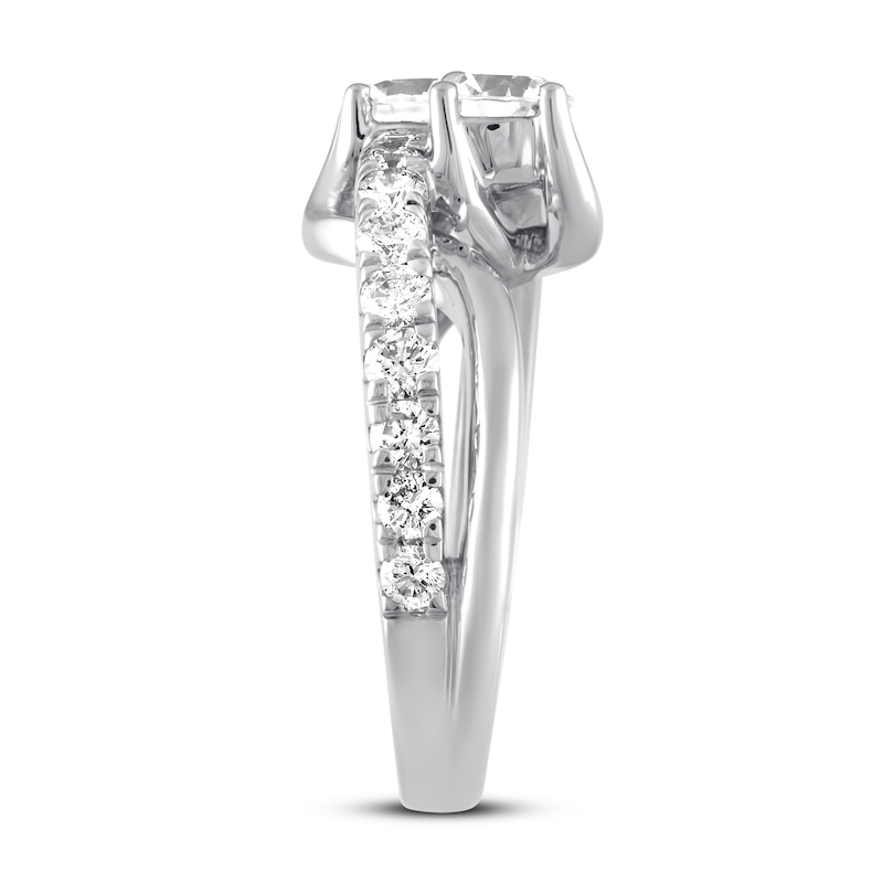 Previously Owned Ever Us Two-Stone Diamond Anniversary Ring 2 ct tw Round-cut 14K White Gold