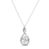 Thumbnail Image 1 of Previously Owned Diamond Necklace 1/10 ct tw Sterling Silver 18"
