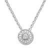 Previously Owned Diamond Circle Necklace 1/10 ct tw Sterling Silver