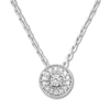 Thumbnail Image 1 of Previously Owned Diamond Circle Necklace 1/10 ct tw Sterling Silver