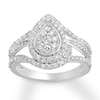 Thumbnail Image 1 of Previously Owned Diamond Ring 1 ct tw Round-cut 10K White Gold