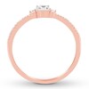 Thumbnail Image 2 of Previously Owned Diamond Promise Ring 1/5 ct tw Round-cut 10K Rose Gold
