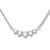 Thumbnail Image 1 of Previously Owned Diamond Necklace 3/4 ct tw Round-cut 14K White Gold