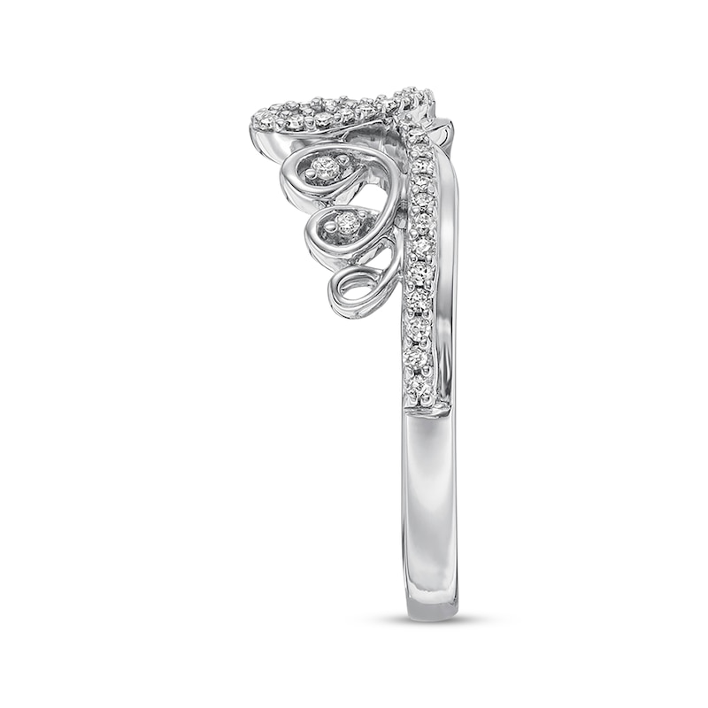 Previously Owned Emmy London Tiara Ring 1/6 ct tw Diamonds Sterling Silver