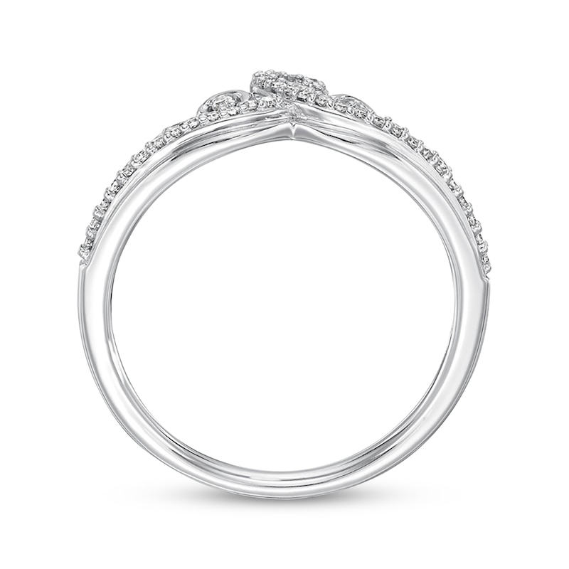 Previously Owned Emmy London Tiara Ring 1/6 ct tw Diamonds Sterling Silver