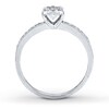 Thumbnail Image 2 of Previously Owned Diamond Promise Ring 1/5 ct tw Round-cut 10K White Gold - Size 4.25