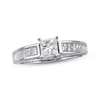 Thumbnail Image 0 of Previously Owned Diamond Engagement Ring 1-1/4 ct tw Princess-cut 14K White Gold - Size 9.25