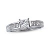Thumbnail Image 1 of Previously Owned Diamond Engagement Ring 1-1/4 ct tw Princess-cut 14K White Gold - Size 9.25