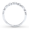 Thumbnail Image 1 of Previously Owned Diamond Anniversary Band 1/10 ct tw Round-cut 10K White Gold - Size 10.75