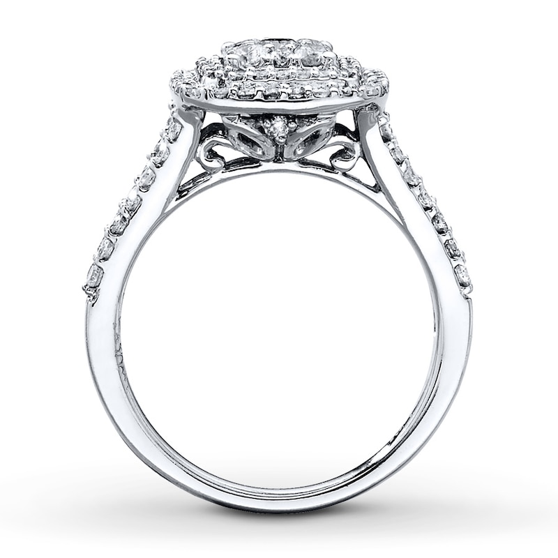 Main Image 2 of Previously Owned Diamond Engagement Ring 1 ct tw Round-cut 14K White Gold Size 4.5