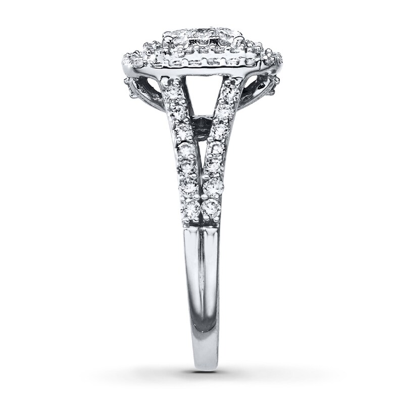 Main Image 3 of Previously Owned Diamond Engagement Ring 1 ct tw Round-cut 14K White Gold Size 4.5