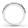 Previously Owned Men's Wedding Band 1/4 ct tw Round-cut Diamonds 10K White Gold