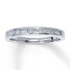 Thumbnail Image 1 of Previously Owned Diamond Wedding Band 1/3 ct tw Princess-cut 14K White Gold - Size 10.25