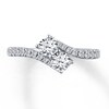 Thumbnail Image 1 of Previously Owned Ever Us Two-Stone Ring 1 ct tw Diamonds 14K White Gold Size 4
