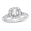Thumbnail Image 1 of Previously Owned Neil Lane Diamond Engagement Ring 1-3/8 ct tw Cushion & Round-cut 14K White Gold - Size 9