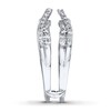 Thumbnail Image 3 of Previously Owned Diamond Enhancer Ring 1/2 ct tw Round-cut 14K White Gold - Size 7.75