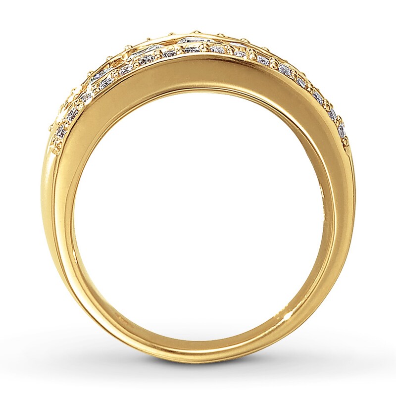 Main Image 2 of Previously Owned Diamond Ring 1 ct tw Round-cut 14K Yellow Gold - Size 7.25